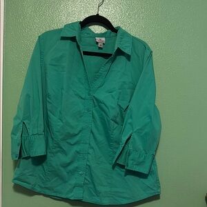 Teal Button-Up Shirt